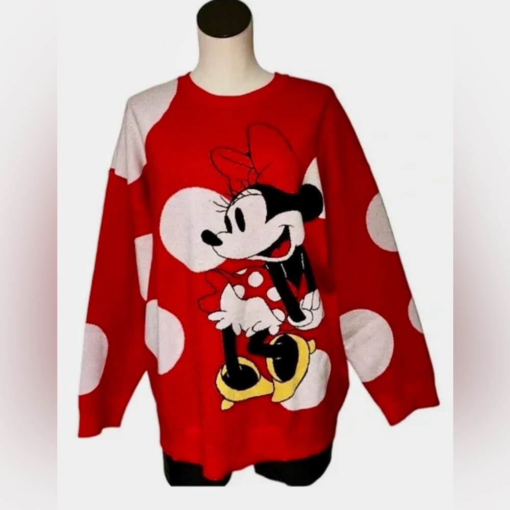 Disney Red Minnie Mouse Sweater 2X